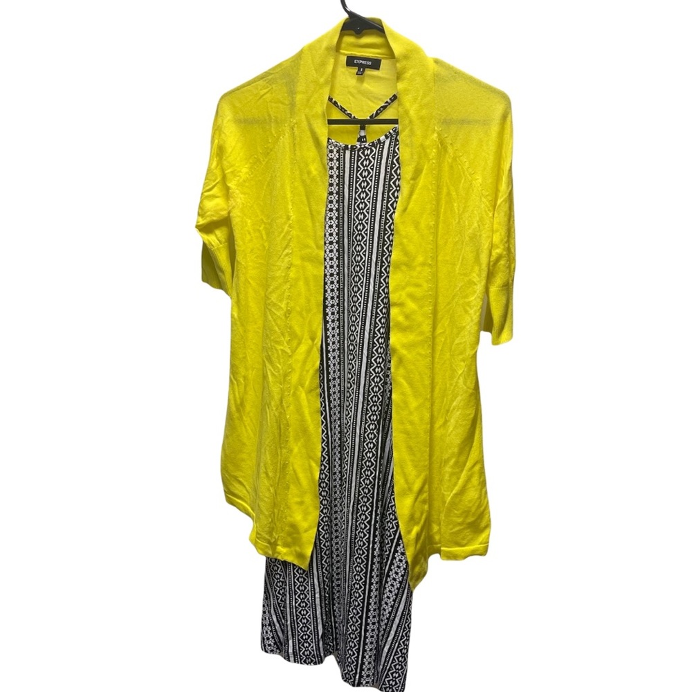 5/$25 EXPRESS tribal print dress & cardi Bundle